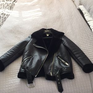 Faux leather jacket